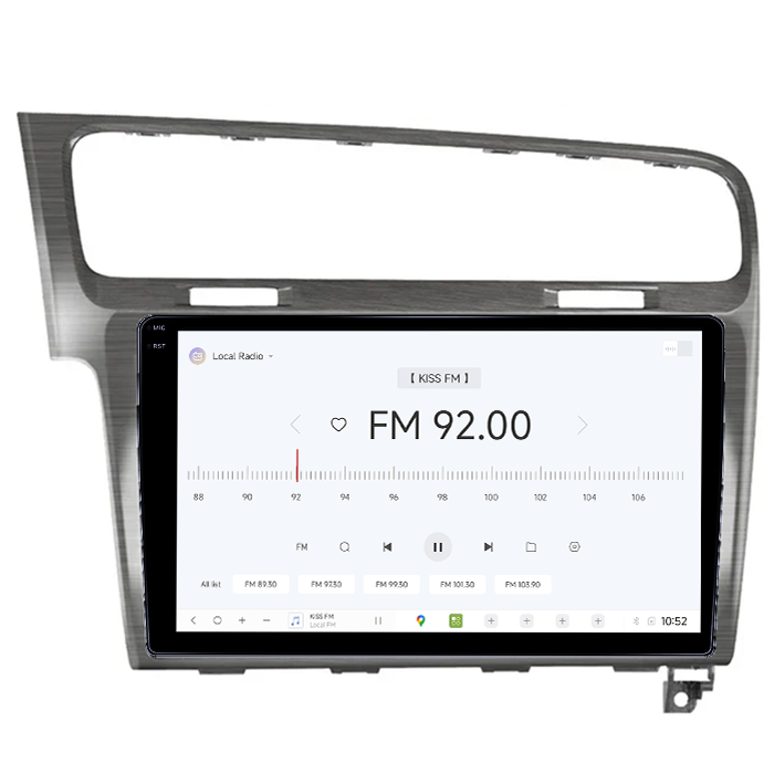 Navigatie Dedicata Volkswagen Golf 7, Gri Sidefat DUDU3, 4GB RAM 64GB ROM, Octacore, Platforma 8581, Android, Display QLED 9", DSP, Carplay&AndroidAuto [3]