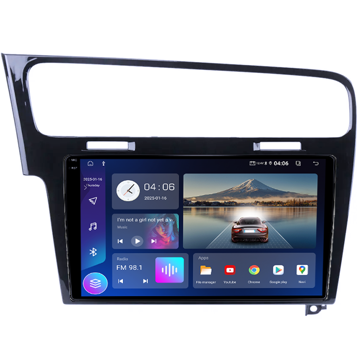 Navigatie dedicata Volkswagen Golf 7, Silver, 4GB RAM 64GB ROM, Quad Core, Display 10" QLED 1K, Carplay, Android 14, Bluetooth, Magazin Play, Suport Camere AHD [2]