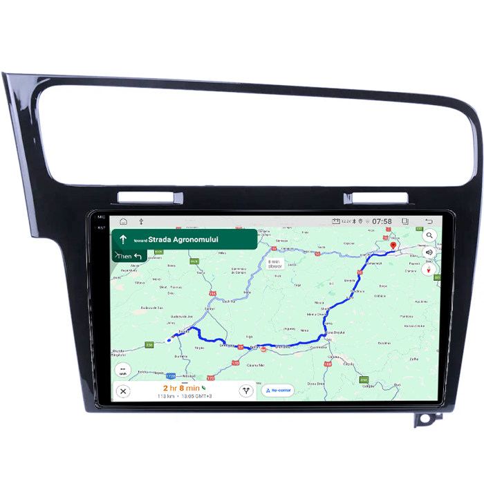 Navigatie dedicata Volkswagen Golf 7, Silver, 4GB RAM 64GB ROM, Quad Core, Display 10" QLED 1K, Carplay, Android 14, Bluetooth, Magazin Play, Suport Camere AHD [5]