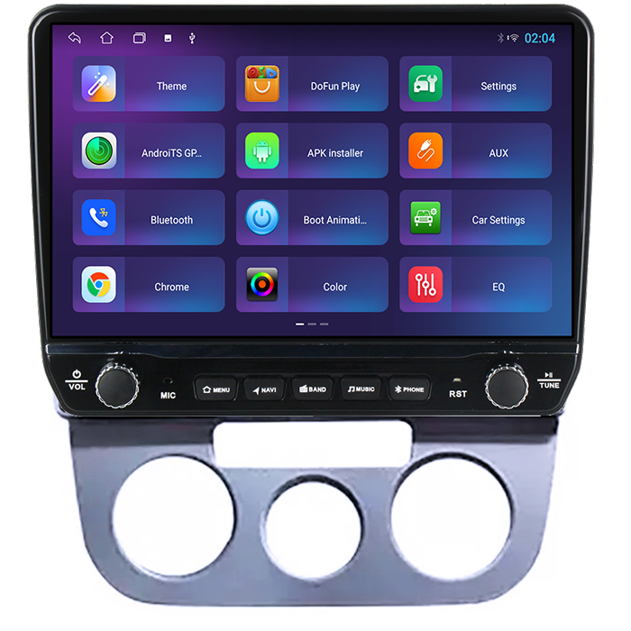 Navigatie dedicata Volkswagen Jetta 2005-2010 Tesla Style model 2024, Android, Carplay&Android Auto, 10 inch , 8+128GB, Internet, Aplicatii, Waze, GPS [4]