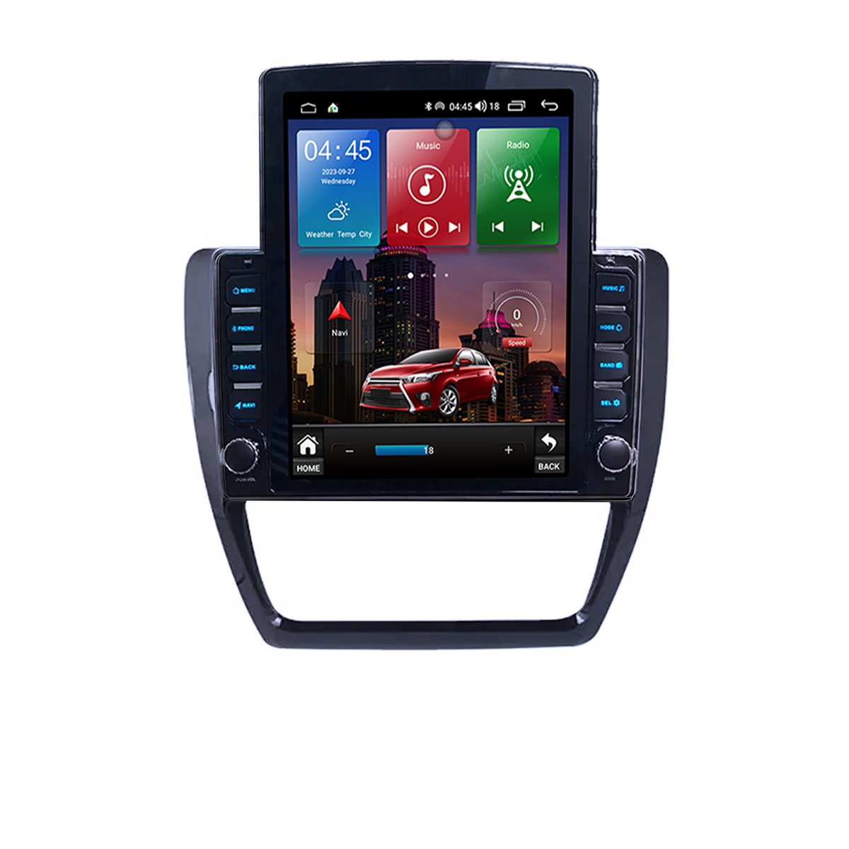 Navigatie dedicata Volkswagen Jetta 2011-2018 Tesla Style, Android, Carplay&Android Auto, 10 inch , 8+128GB, Internet, Aplicatii, Waze, GPS [2]