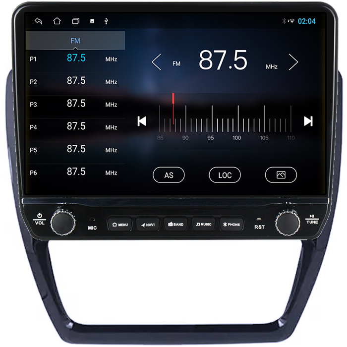 Navigatie dedicata Volkswagen Jetta 2011-2018 Tesla Style model 2024, Android, Carplay&Android Auto, 10 inch , 8+128GB, Internet, Aplicatii, Waze, GPS [3]