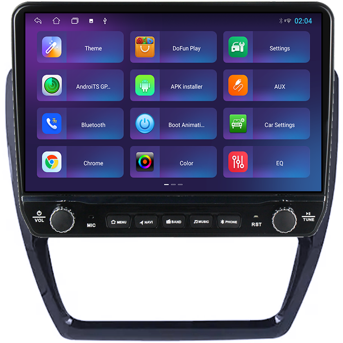 Navigatie dedicata Volkswagen Jetta 2011-2018 Tesla Style model 2024, Android, Carplay&Android Auto, 10 inch , 8+128GB, Internet, Aplicatii, Waze, GPS [4]