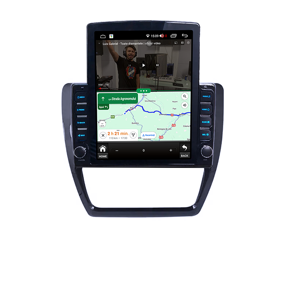 Navigatie dedicata Volkswagen Jetta 2011-2018 Tesla Style, 4GB RAM 64GB ROM, Procesor Quadcore, Android, Display QLED 9.7", DSP, Carplay&Android Auto [5]