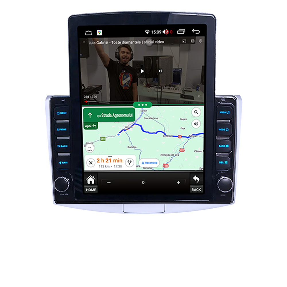 Navigatie dedicata VW Passat B6/B7/CC Gri Tesla Style, 4GB RAM 64GB ROM, Procesor Quadcore, Android, Display QLED 9.7", DSP, Carplay&Android Auto [5]
