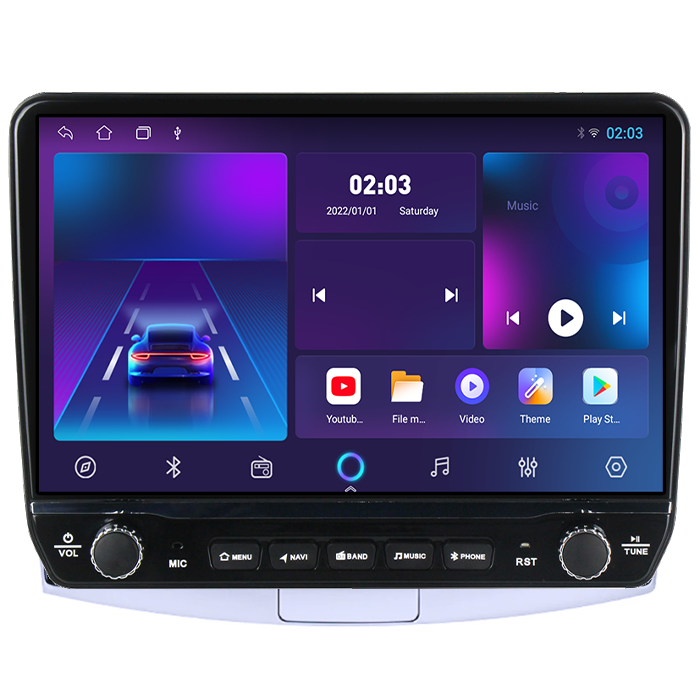 Navigatie dedicata VW Passat B6/B7/CC Gri Tesla Style model 2024, Android, Carplay&Android Auto, 10 inch , 8+128GB, Internet, Aplicatii, Waze, GPS [5]