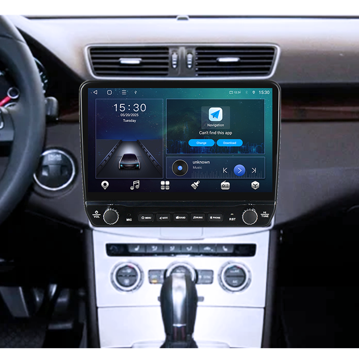 Navigatie dedicata VW Passat B6/B7/CC Gri Tesla Style model 2024, Android, Carplay&Android Auto, 10 inch , 8+128GB, Internet, Aplicatii, Waze, GPS [6]