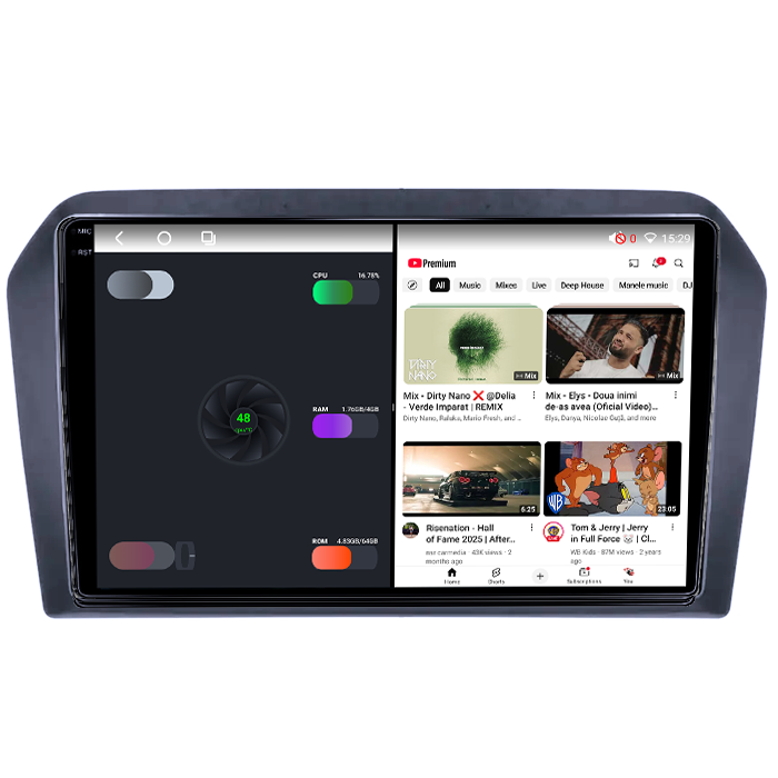 Navigatie dedicata Volkswagen Jetta 2013-2017, 4GB RAM 64GB ROM, Octacore, Android 14, Display QLED 1K 9", DSP, Carplay, Android Auto, Internet, Youtube, Waze, WIFI, Bluetooth [3]