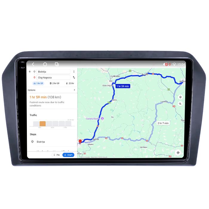 Navigatie dedicata Volkswagen Jetta 2013-2017, 4GB RAM 64GB ROM, Octacore, Android 14, Display QLED 1K 9", DSP, Carplay, Android Auto, Internet, Youtube, Waze, WIFI, Bluetooth [4]
