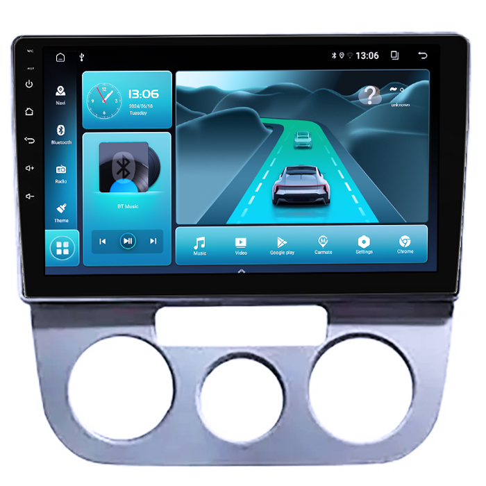 Navigatie dedicata Volkswagen Jetta 5 2005-2010, 4 GB RAM 32 ROM, Android 14, Display QLED, 9", DSP, Carplay, Android Auto, Internet, Youtube, Waze, WI-FI, USB, Bluetooth [3]