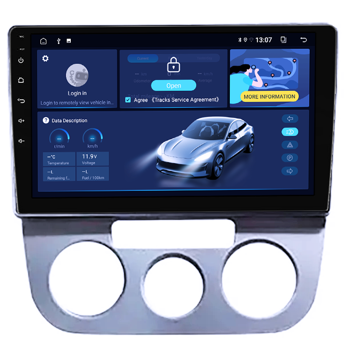 Navigatie dedicata Volkswagen Jetta 5 2005-2010, 4 GB RAM 32 ROM, Android 14, Display QLED, 9", DSP, Carplay, Android Auto, Internet, Youtube, Waze, WI-FI, USB, Bluetooth [2]