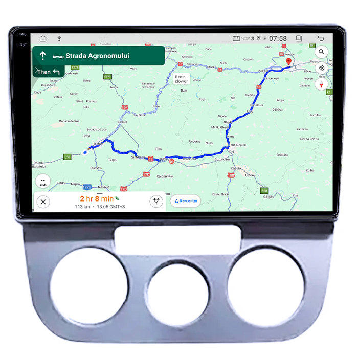 Navigatie dedicata Volkswagen Jetta 5 2005-2010, 4GB RAM 64GB ROM, Quad Core, Display 9" QLED 1K, Carplay, Android 14, Bluetooth, Magazin Play, Suport Camere AHD [5]