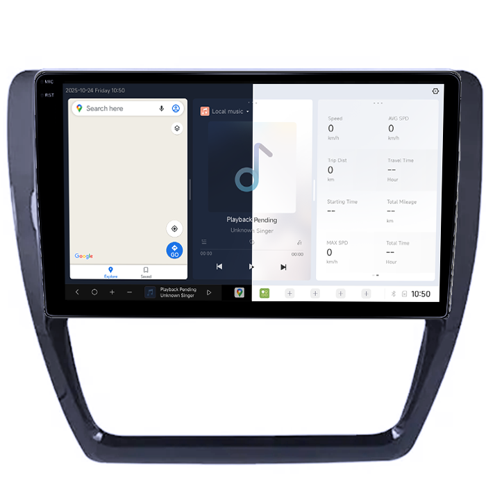 Navigatie Dedicata Volkswagen Jetta IV 2011-2018 DUDU3, 4GB RAM 64GB ROM, Octacore, Platforma 8581, Android, Display QLED 9", DSP, Carplay&AndroidAuto [5]