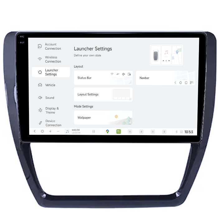 Navigatie Dedicata Volkswagen Jetta IV 2011-2018 DUDU3, 4GB RAM 64GB ROM, Octacore, Platforma 8581, Android, Display QLED 9", DSP, Carplay&AndroidAuto [4]