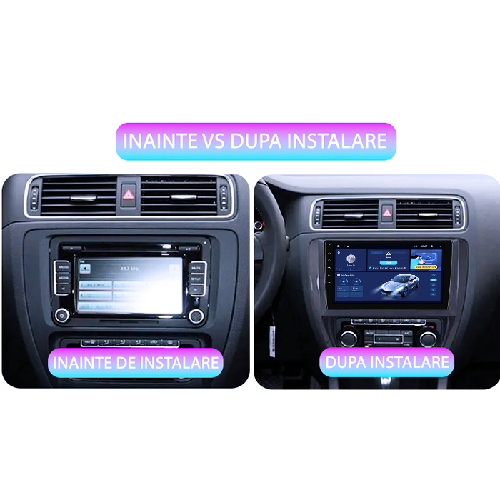 Navigatie dedicata Volkswagen Jetta IV 2011 - 2018, 8GB RAM 128GB ROM, Octacore, Platforma TS18, Android 14, Display QLED 9”, Suporta camera 360º, DSP, Carplay&Android Auto, SIM 4G, Ventilator Activ [3]