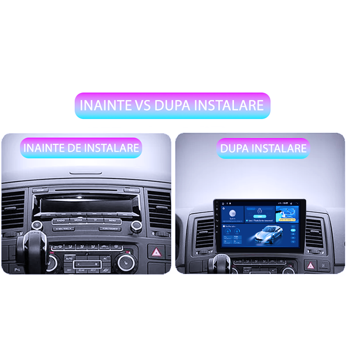 Navigatie Dedicata Volkswagen Multivan 2003-2015 DUDU3, 4GB RAM 64GB ROM, Octacore, Platforma 8581, Android, Display QLED 9", DSP, Carplay&AndroidAuto [6]