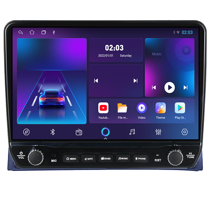 Navigatie dedicata Volkswagen Multivan T5 2003-2015 Tesla cu butoane rotative model 2024, 4GB RAM 64GB ROM, Procesor Quadcore, Android 14, Display QLED 10", DSP, Carplay&Android Auto [5]
