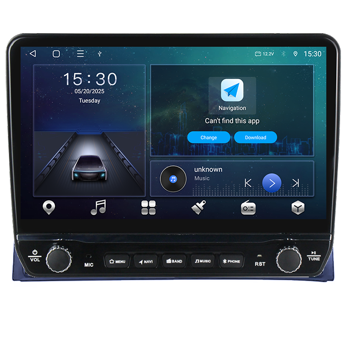 Navigatie dedicata Volkswagen Multivan T5 2003-2015 Tesla cu butoane rotative model 2024, 4GB RAM 64GB ROM, Procesor Quadcore, Android 14, Display QLED 10", DSP, Carplay&Android Auto [6]