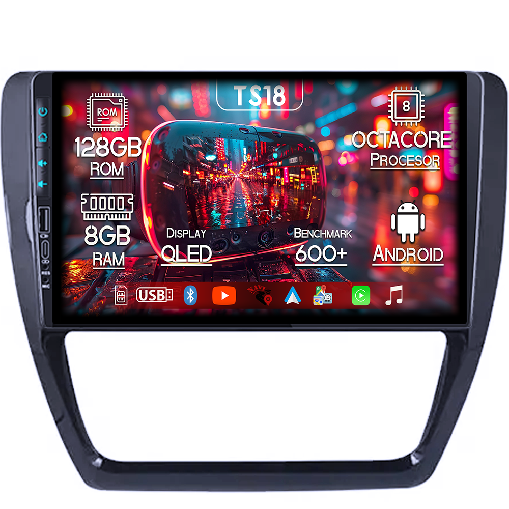 Navigatie dedicata Volkswagen Jetta IV 2011-2018, USB&Butoane fizice frontale, Platforma TS18, 9 Inch, 8GB RAM 128GB ROM, Octacore, Android 14, Android Auto&Carplay [1]