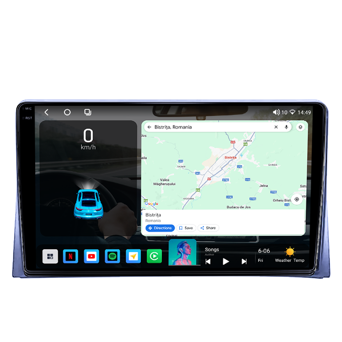 Navigatie dedicata Volkswagen Matvey 2008-2015, 4GB RAM 64GB ROM, Octacore, Android 14, Display QLED 1K 9", DSP, Carplay, Android Auto, Internet, Youtube, Waze, WIFI, Bluetooth [2]