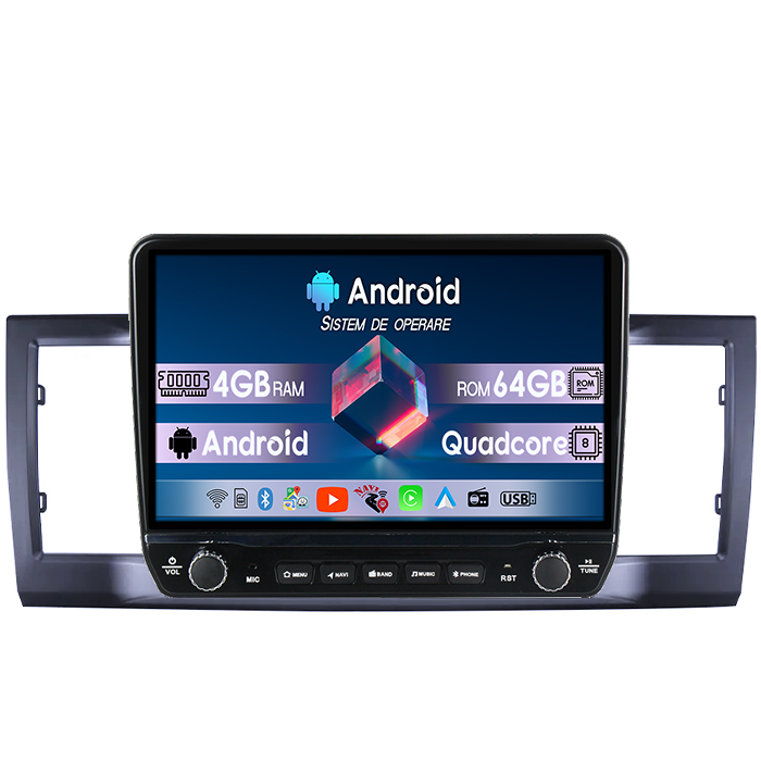 Navigatie dedicata Volkswagen Multivan T6 2015-2021 Tesla cu butoane rotative model 2024, 4GB RAM 64GB ROM, Procesor Quadcore, Android 14, Display QLED 10", DSP, Carplay&Android Auto [1]