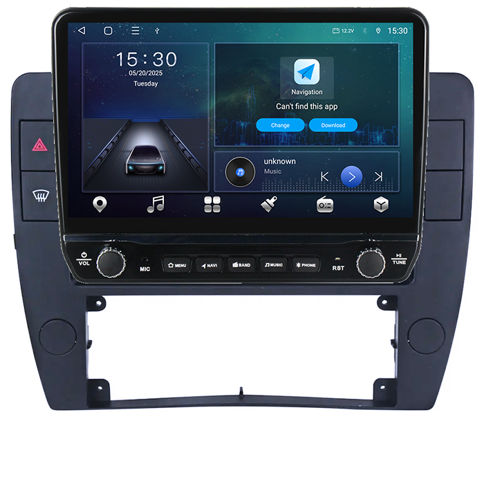 Navigatie dedicata Volkswagen Passat B5 2000-2005 Tesla cu butoane rotative model 2024, 4GB RAM 64GB ROM, Procesor Quadcore, Android 14, Display QLED 10", DSP, Carplay&Android Auto [6]