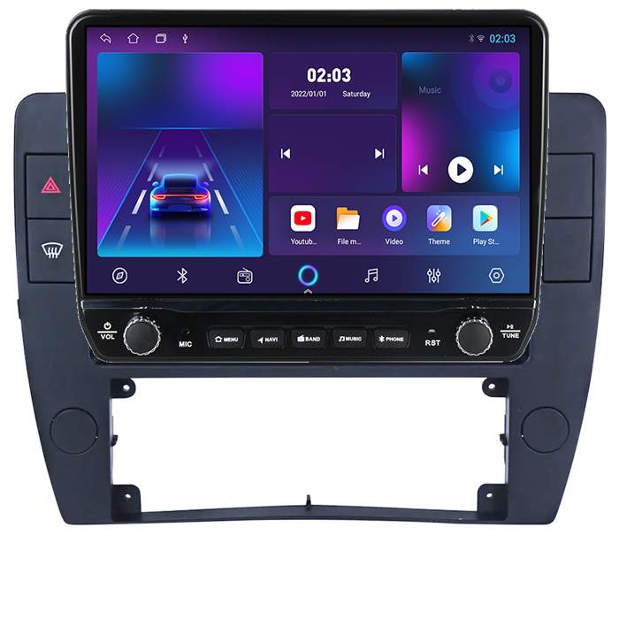 Navigatie dedicata Volkswagen Passat B5 2000-2005 Tesla cu butoane rotative model 2024, 4GB RAM 64GB ROM, Procesor Quadcore, Android 14, Display QLED 10", DSP, Carplay&Android Auto [5]