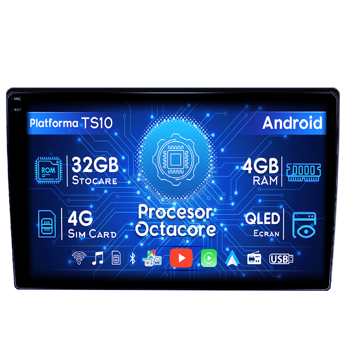 Navigatie dedicata Volkswagen Passat B5 1996-2005 , 4GB RAM 32GB ROM, Octacore, Android 14, Display QLED 1K 9", DSP, Carplay&Android Auto, SIM 4G, Bluetooth, Ventilator Activ [1]