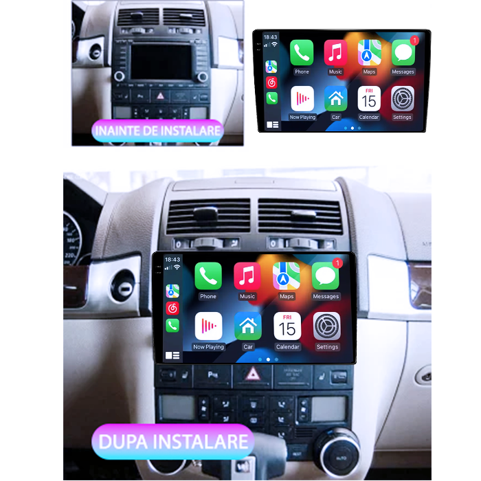 Navigatie dedicata Volkswagen Passat B5, 4GB RAM 64GB ROM, Procesor Qualcomm Octacore, Android 14, Rezolutie 2K, Display QLED 9", DSP, Carplay&Android Auto, SIM 4G [4]