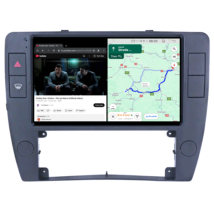 Navigatie dedicata Volkswagen Passat B5, 4GB RAM 64GB ROM, Quad Core, Display 9" QLED 1K, Carplay, Android 14, Bluetooth, Magazin Play, Suport Camere AHD [5]