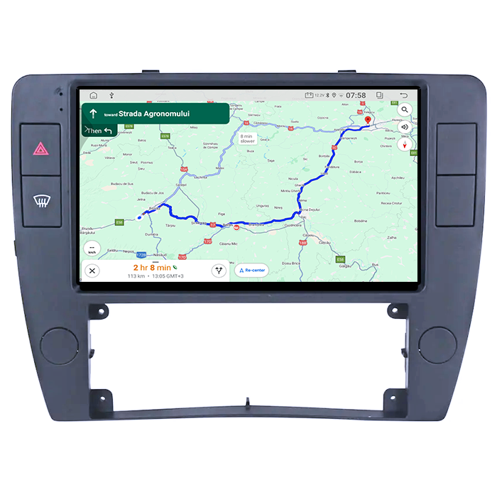 Navigatie dedicata Volkswagen Passat B5, 4GB RAM 64GB ROM, Quad Core, Display 9" QLED 1K, Carplay, Android 14, Bluetooth, Magazin Play, Suport Camere AHD [3]