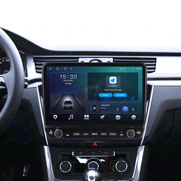 Navigatie dedicata Volkswagen Passat B8 2015-2018 Tesla cu butoane rotative model 2024, 4GB RAM 64GB ROM, Procesor Quadcore, Android 14, Display QLED 10", DSP, Carplay&A [7]