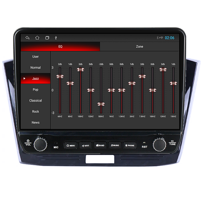 Navigatie dedicata Volkswagen Passat B8 2015-2018 Tesla cu butoane rotative model 2024, 4GB RAM 64GB ROM, Procesor Quadcore, Android 14, Display QLED 10", DSP, Carplay&A [2]