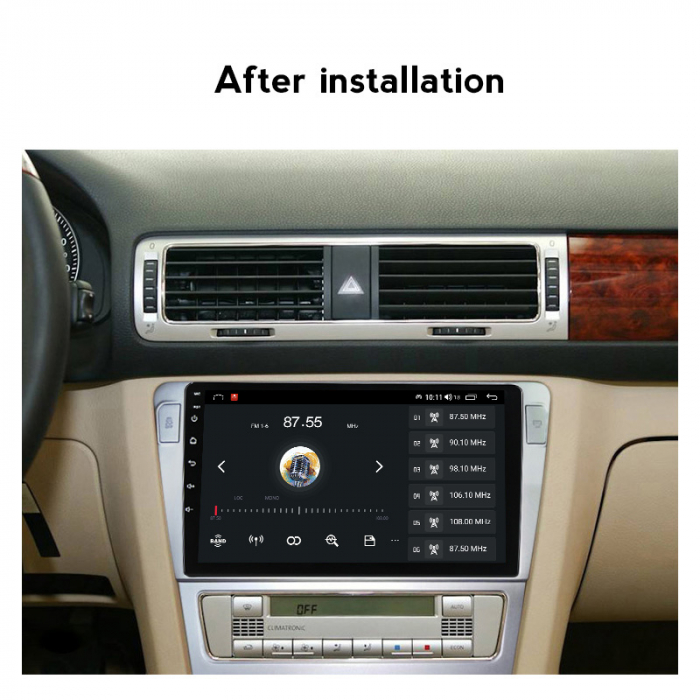 Navigatie dedicata Volkswagen Passat B7, 4GB RAM 64GB ROM, Octacore, Android 14, Display QLED 9", DSP, Carplay, Android Auto, Internet, Youtube, Waze, WIFI, Bluetooth [6]