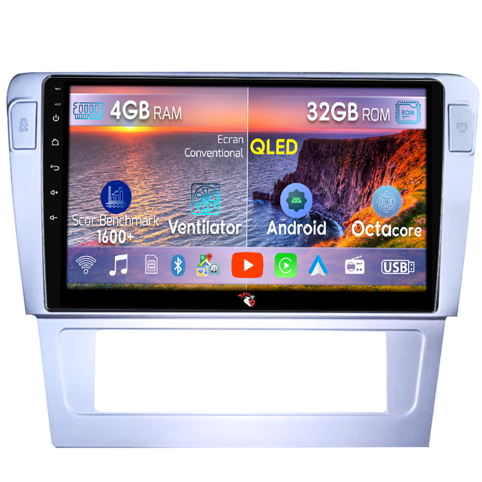 Navigatie dedicata Volkswagen Passat B7, 4GB RAM 32GB ROM, Android 14, Display 9 " , Internet, Aplicatii, Waze, WI-FI, USB, Bluetooth, Mirrorlink [1]
