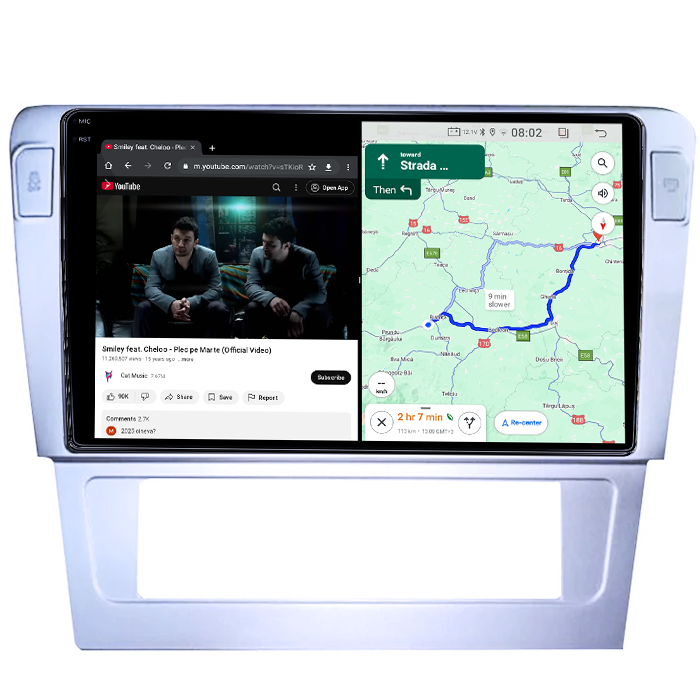 Navigatie dedicata Volkswagen Passat B7, 4GB RAM 64GB ROM, Quad Core, Display 9" QLED 1K, Carplay, Android 14, Bluetooth, Magazin Play, Suport Camere AHD [6]