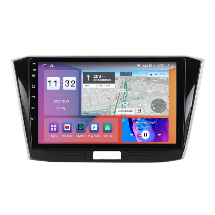 Navigatie dedicata Volkswagen Passat B8 2015-2018, 4 GB RAM 32 ROM, Android 14, Display QLED, 10", DSP, Carplay, Android Auto, Internet, Youtube, Waze, WI-FI, USB, Bluetooth [3]