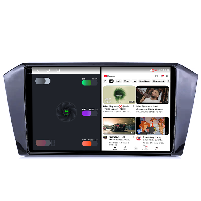 Navigatie dedicata Volkswagen Passat B8 2015-2018, 4GB RAM 64GB ROM, Octacore, Android 14, Display QLED 1K 10", DSP, Carplay, Android Auto, Internet, Youtube, Waze, WIFI, Bluetooth [3]