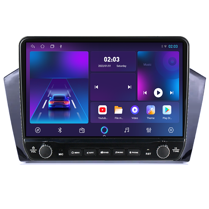 Navigatie dedicata Volkswagen Passat B8 2015-2018 Tesla cu butoane rotative model 2024, 4GB RAM 64GB ROM, Procesor Quadcore, Android 14, Display QLED 10", DSP, Carplay&A [5]