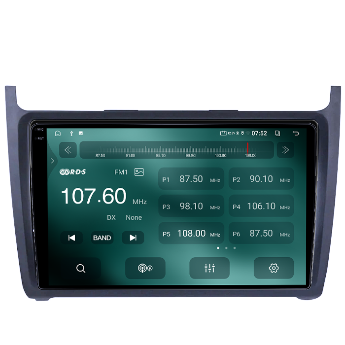 Navigatie dedicata Volkswagen Polo 2010-2018 4GB RAM 64GB ROM, Quad Core, Display 9" QLED 1K, Carplay, Android 14, Bluetooth, Magazin Play, Suport Camere AHD [4]