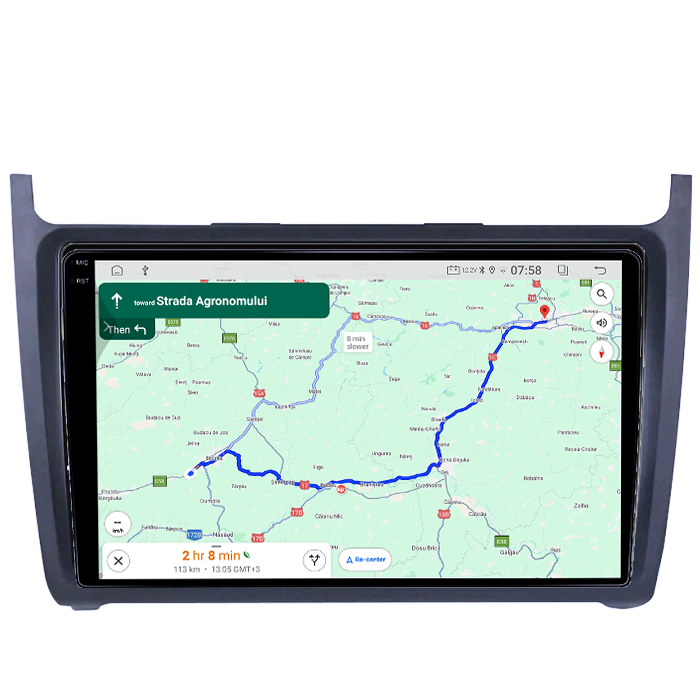 Navigatie dedicata Volkswagen Polo 2010-2018 4GB RAM 64GB ROM, Quad Core, Display 9" QLED 1K, Carplay, Android 14, Bluetooth, Magazin Play, Suport Camere AHD [6]