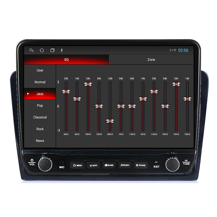 Navigatie dedicata Volkswagen Santana 2013-2017 Tesla cu butoane rotative model 2024, 4GB RAM 64GB ROM, Procesor Quadcore, Android 14, Display QLED 10", DSP, Carplay&And [3]