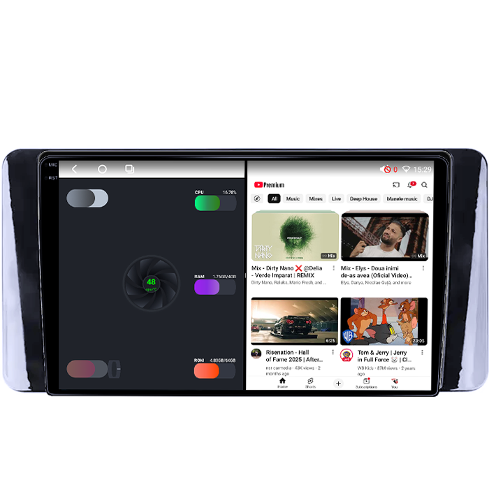 Navigatie dedicata Volkswagen Polo 6 2020-2022, 4GB RAM 64GB ROM, Octacore, Android 14, Display QLED 1K 9", DSP, Carplay, Android Auto, Internet, Youtube, Waze, WIFI, Bluetooth [3]