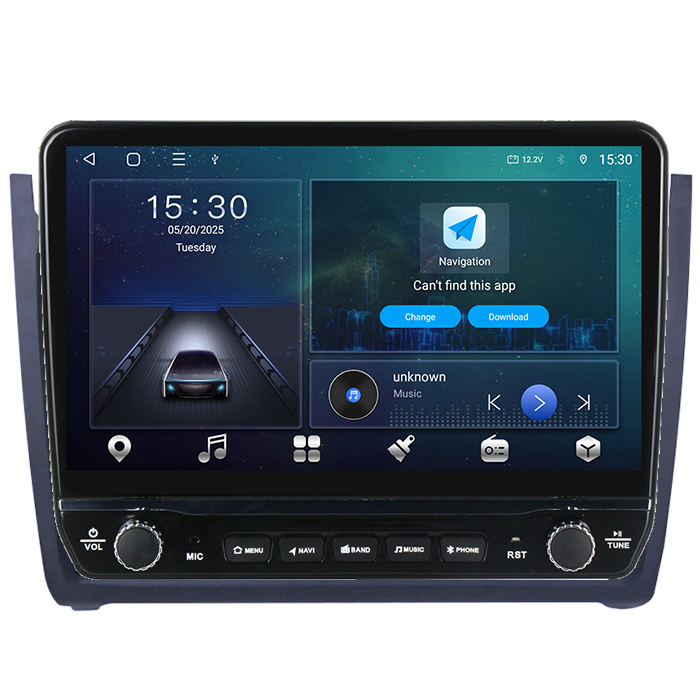 Navigatie dedicata Volkswagen Polo 2010-2018 Tesla cu butoane rotative model 2024, 4GB RAM 64GB ROM, Procesor Quadcore, Android 14, Display QLED 10", DSP, Carplay&Android Auto [6]