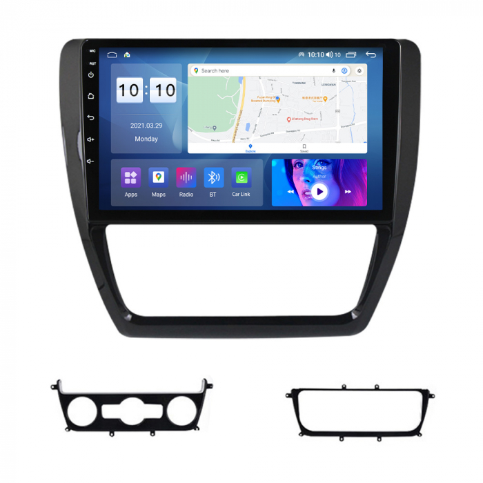 Navigatie dedicata Volkswagen Sagitar 2012-2016, 4 GB RAM 32 ROM, Android 14, Display QLED, 10", DSP, Carplay, Android Auto, Internet, Youtube, Waze, WI-FI, USB, Bluetooth [4]