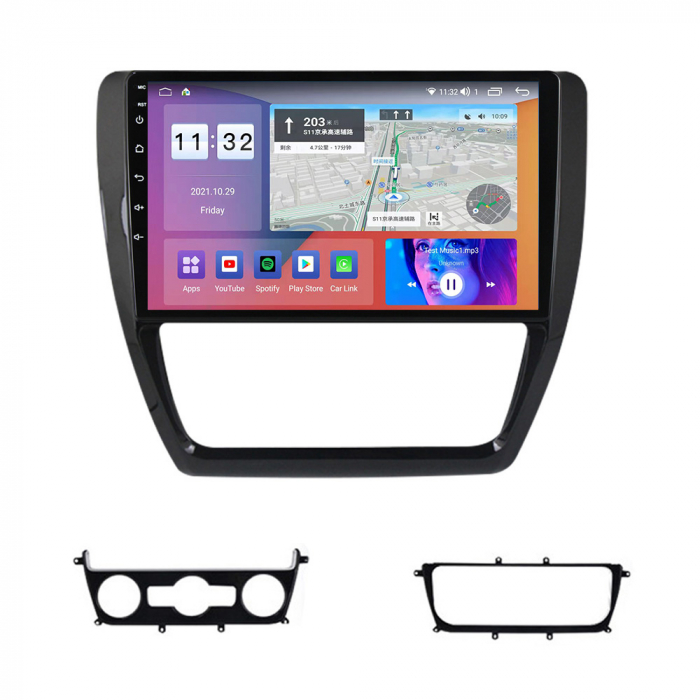 Navigatie dedicata Volkswagen Sagitar 2012-2016, 4GB RAM 64GB ROM, Octacore, Android 14, Display QLED 10", DSP, Carplay, Android Auto, Internet, Youtube, Waze, WIFI, Bluetooth [3]