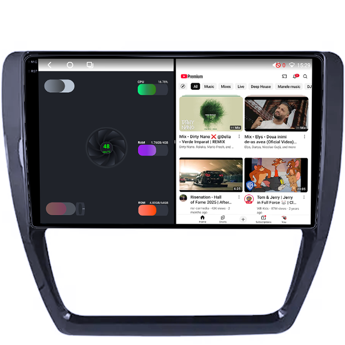 Navigatie dedicata Volkswagen Sagitar, Jetta, 4GB RAM 64GB ROM, Octacore, Android 14, Display QLED 1K 9", DSP, Carplay, Android Auto, Internet, Youtube, Waze, WIFI, Bluetooth [3]