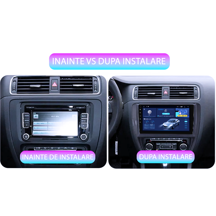 Navigatie dedicata Volkswagen Sagitar, Jetta, 4GB RAM 64GB ROM, Octacore, Android 14, Display QLED 1K 9", DSP, Carplay, Android Auto, Internet, Youtube, Waze, WIFI, Bluetooth [5]