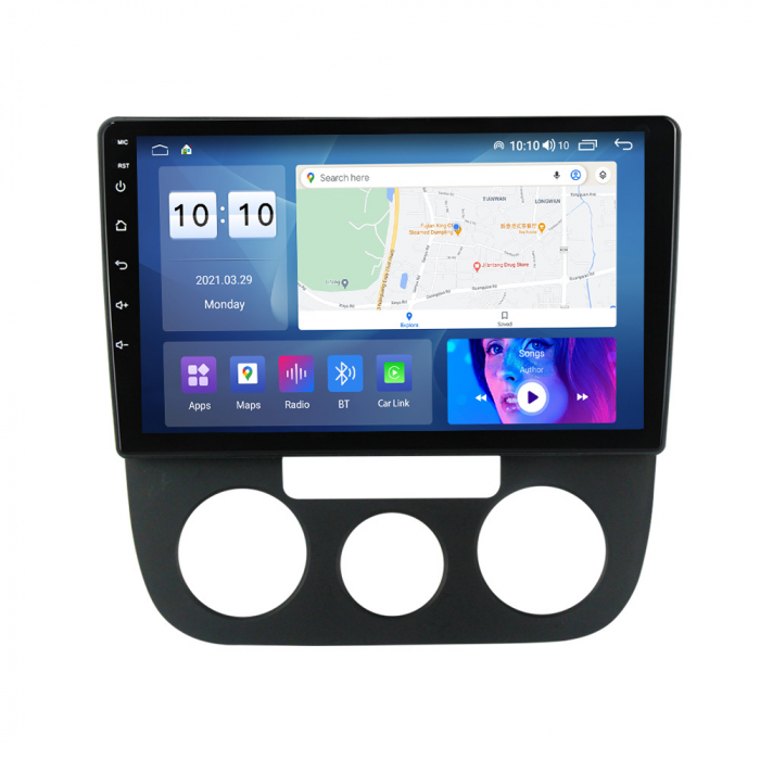 Navigatie dedicata Volkswagen Sagitar / Jetta5 2006-2010 si Golf 5, 4GB RAM 64GB ROM, Octacore, Android 14, Display QLED 10", DSP, Carplay, Android Auto, Internet, Youtube, Waze, WIFI [7]