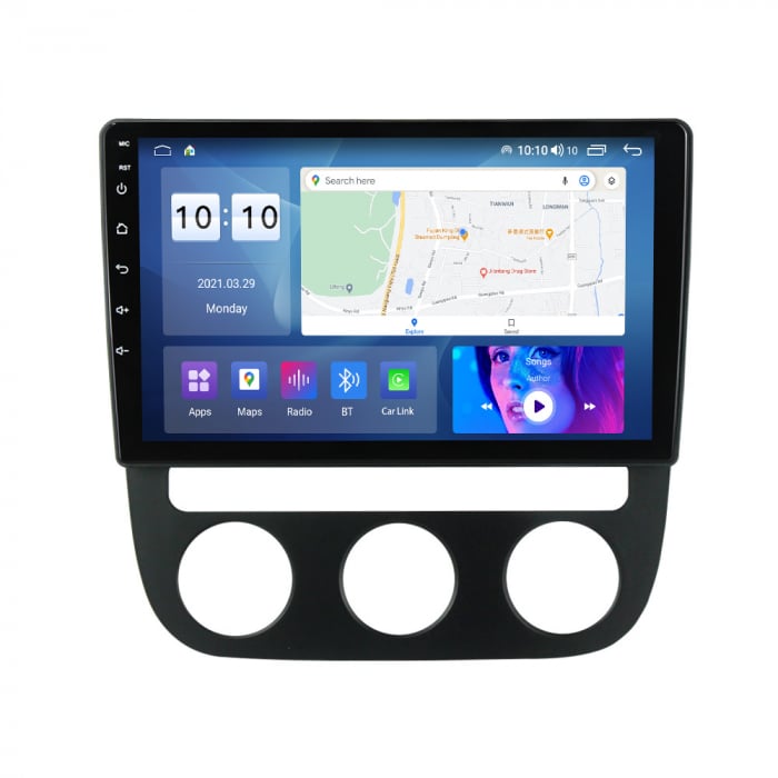 Navigatie dedicata Volkswagen Sagitar / Jetta5 2006-2010 si Golf 5, 4GB RAM 64GB ROM, Octacore, Android 14, Display QLED 10", DSP, Carplay, Android Auto, Internet, Youtube, Waze, WIFI [6]